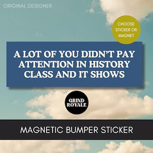 Liberal Bumper Sticker, Anti MAGA  Car Magnet Bumper Sticker, Progressive Liberal Feminist,Political Bumper Sticker, FDT, Leftist