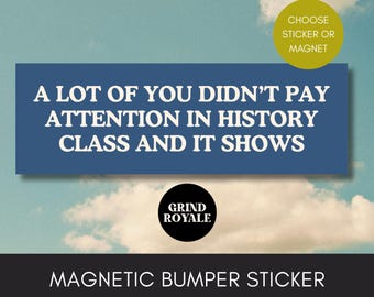 Liberal Bumper Sticker, Anti MAGA  Car Magnet Bumper Sticker, Progressive Liberal Feminist,Political Bumper Sticker, FDT, Leftist