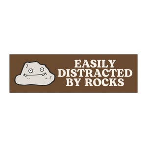 Rock Lover Geologist Bumper Sticker Magnet, Geology Sticker, Rock Lover Gift, Cool Bumper Sticker, Funny Bumper Sticker, Science Sticker image 2