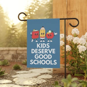 Public Education Garden Flag, Anti MAGA Garden Sign, Democrat Garden Flags, Political Yard Flag, Feminist Flag, Progressive Flags, Liberal