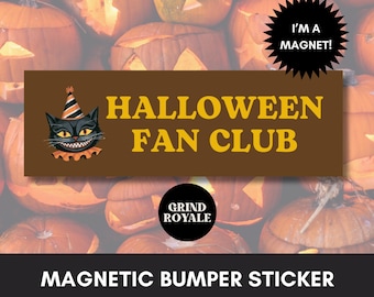 Halloween Bumper Car Magnet, Funny Goth Bumper Sticker, Funny Bumper Sticker,Bumper Sticker,Unhinged Stickers,Goth Sticker, Horror Lover