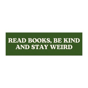 Reader Bumper Sticker, Funny Car Magnet, Bumper Sticker, Gifts For Geeks, Book Sticker, Read Banned Books,Gifts for Readers, Weirdcore image 2