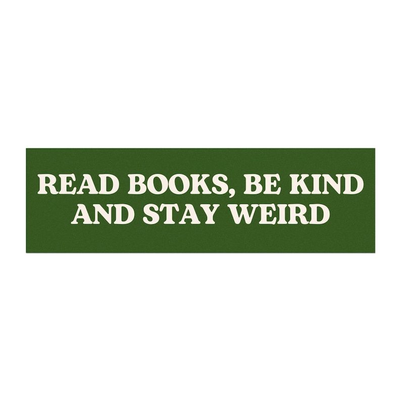 Reader Bumper Sticker, Funny Car Magnet, Bumper Sticker, Gifts For Geeks, Book Sticker, Read Banned Books,Gifts for Readers, Weirdcore image 2