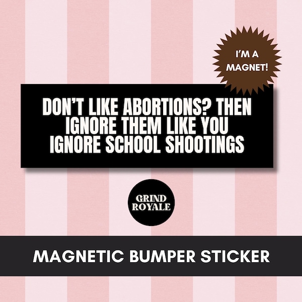 Feminist Bumper Sticker, Car Magnet Bumper Sticker, Progressive Liberal Feminist,Political Bumper Sticker, Women's Rights,FDT Sticker