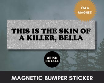 Funny Vampire Bumper Car Magnet, Car Magnet Funny, Funny Bumper Sticker,Bumper Sticker,Unhinged Stickers,Twilight,Goth Sticker, Romantasy