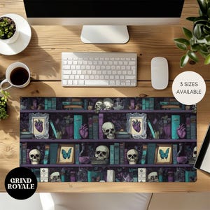 Pastel Whimsigoth Large Desk Mat, Purple Desk Mat, Gamer Desk Mat, Gaming Desk Mat, Large Desk Mat, Desk Accessories, Goth Desk Mat
