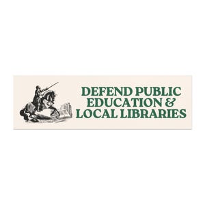 Verdedig openbaar onderwijs en bibliotheken Sociaal activisme Liberale automagneet bumpersticker, politieke bumpersticker, FDT, linkse sticker afbeelding 2
