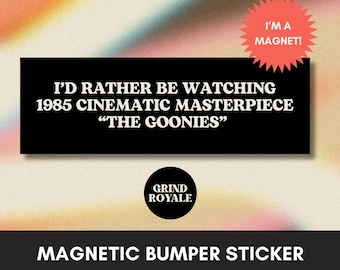 80s Movie Lover Geeky Car Magnet, Car Magnet Funny, Funny Bumper Sticker,Bumper Sticker,Unhinged Stickers, 80s Nostalgia, Movie Lover Gift