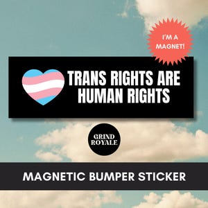 Progress Pride Bumper Sticker, LGBTQ Bumper Sticker, Trans Rights Bumper Sticker, Lgbtq+ Sticker, Pride Stickers, Cool Bumper Sticker
