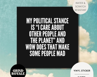 Progressive Liberal Sticker,Anti MAGA Sticker, Social Justice Sticker,Political Sticker,Water Bottle Sticker, Kindle Sticker,Anti