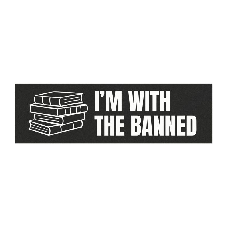 Banned Books Bumper Sticker, Funny Car Magnet, Bumper Sticker, Gifts For Geeks, Book Sticker, Read Banned Books,Gifts for Readers, Bookish image 2