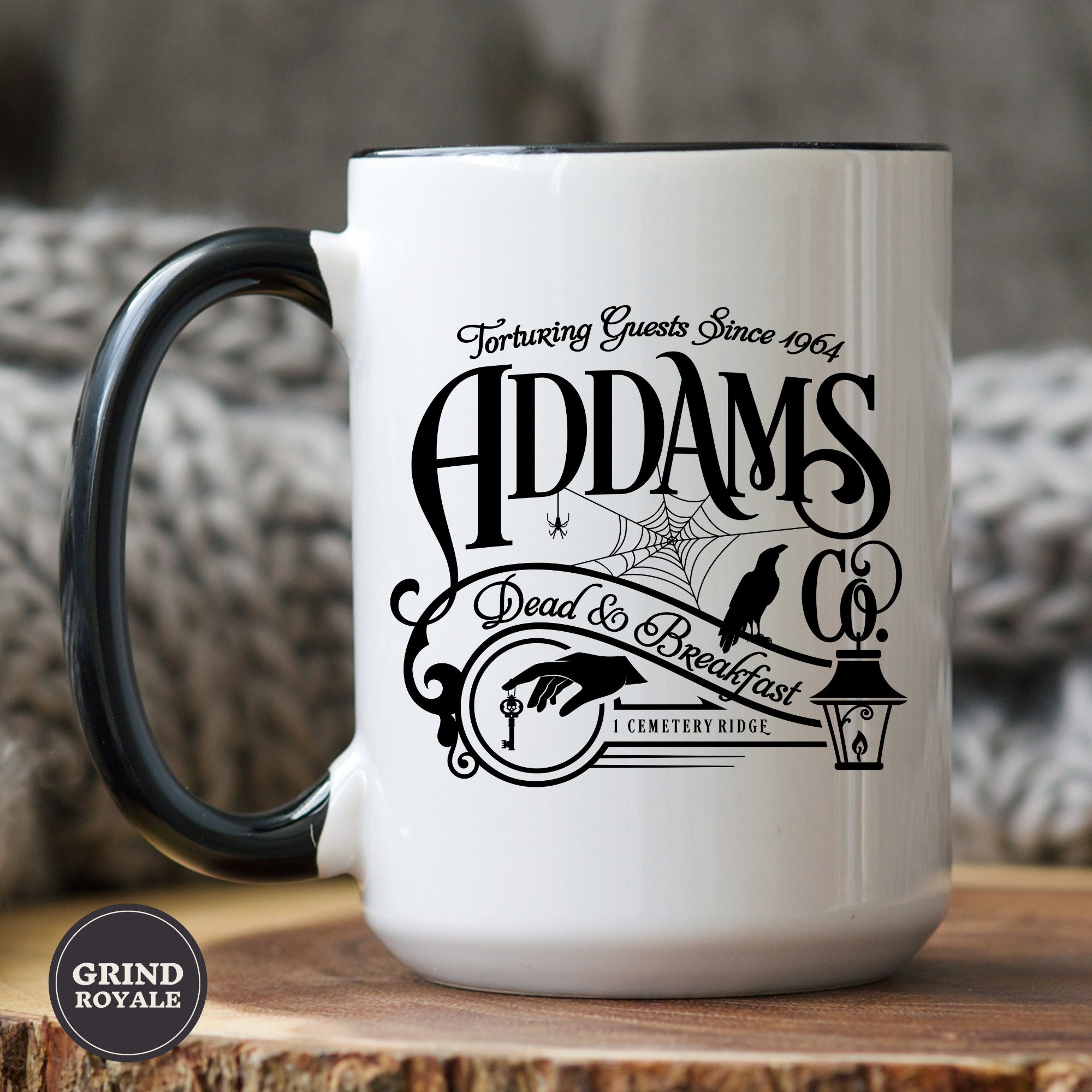 Addams Dead and Breakfast Coffee Mug, Halloween Coffee Mug, Goth Mug,  Horror Movie Gift, Horror Movie Lover Mug, Horror Mug - Etsy