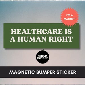 gesundheitsfürsorge ist ein menschliches recht aufkleber, politischer aufkleber, freiheitlicher, sozialer aktivist aufkleber, anti kapitalismus, linker, essen die reiche