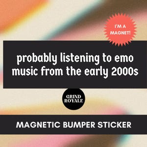 Elder Emo Aufkleber, Autoaufkleber, Elder Emo, Nostalgie, 2000er Jahre Aufkleber, Musik Aufkleber, Autoaufkleber, Auto Aufkleber, Millennial