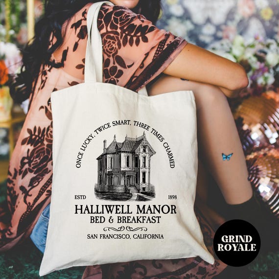 Witchy Charmed Spooky Tote Bag, Horror Tote Bag, Halloween Spooky Tote Bag, School Tote Bag, Horror Lover, Witch Tote Bag, Witchy Gift