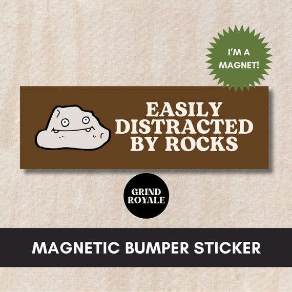 Rock Lover Geologist Bumper Sticker Magnet, Geology Sticker, Rock Lover Gift, Cool Bumper Sticker, Funny Bumper Sticker, Science Sticker