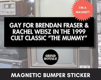 The Mummy Bumper Sticker, Car Magnet Funny, Car Bumper Sticker Magnet, Bumper Sticker, Gifts For Geeks, Movie Lover, The Mummy 1999