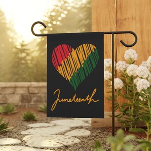 Juneteenth Garden Flag, Holiday Garden Flag, Summer Garden Flag, Juneteenth House Banner, Juneteenth House Decor, Juneteenth Sign