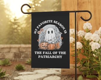 Fall Ghost Garden Flag, Cool Garden Flag,Democrat Garden Flags, Political Yard Flag,Election Flag, Progressive Flags, Vote Garden Flags