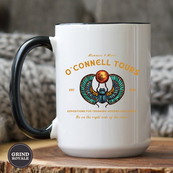 O'Connell Tours Coffee Mug, The Mummy 1999, The Mummy Returns, The Mummy Movie, 90s Movies, Movie Lover Gift, Brendan Fraser