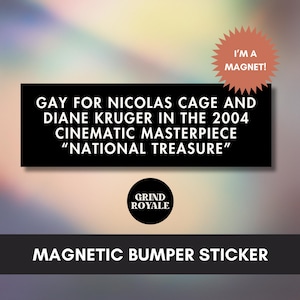 National Treasure bumpersticker, automagneet grappig, auto bumpersticker magneet, coole bumpersticker, cadeaus voor nerds, filmliefhebber, geschiedeniscadeau