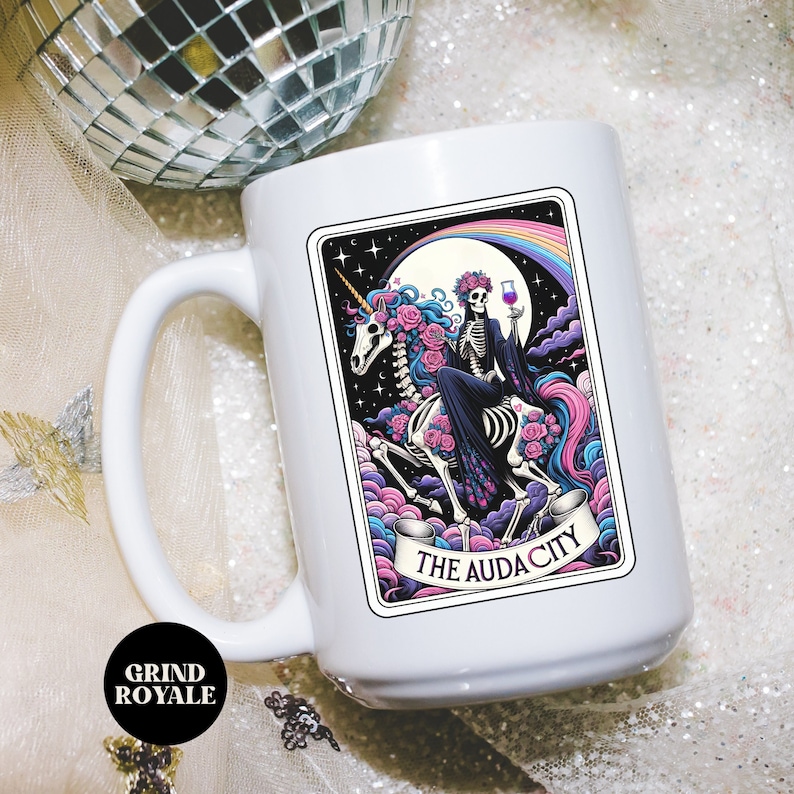 the audacity tarot card coffee mug