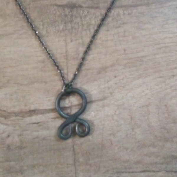 Viking troll cross+blacksmith creations+jewelry necklace+hand forged jewelry+scandinavian pendant+handmade jewelry+hand made jewelry.