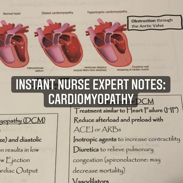 Instant Nurse Expert Notes:  Cardiomyopathy