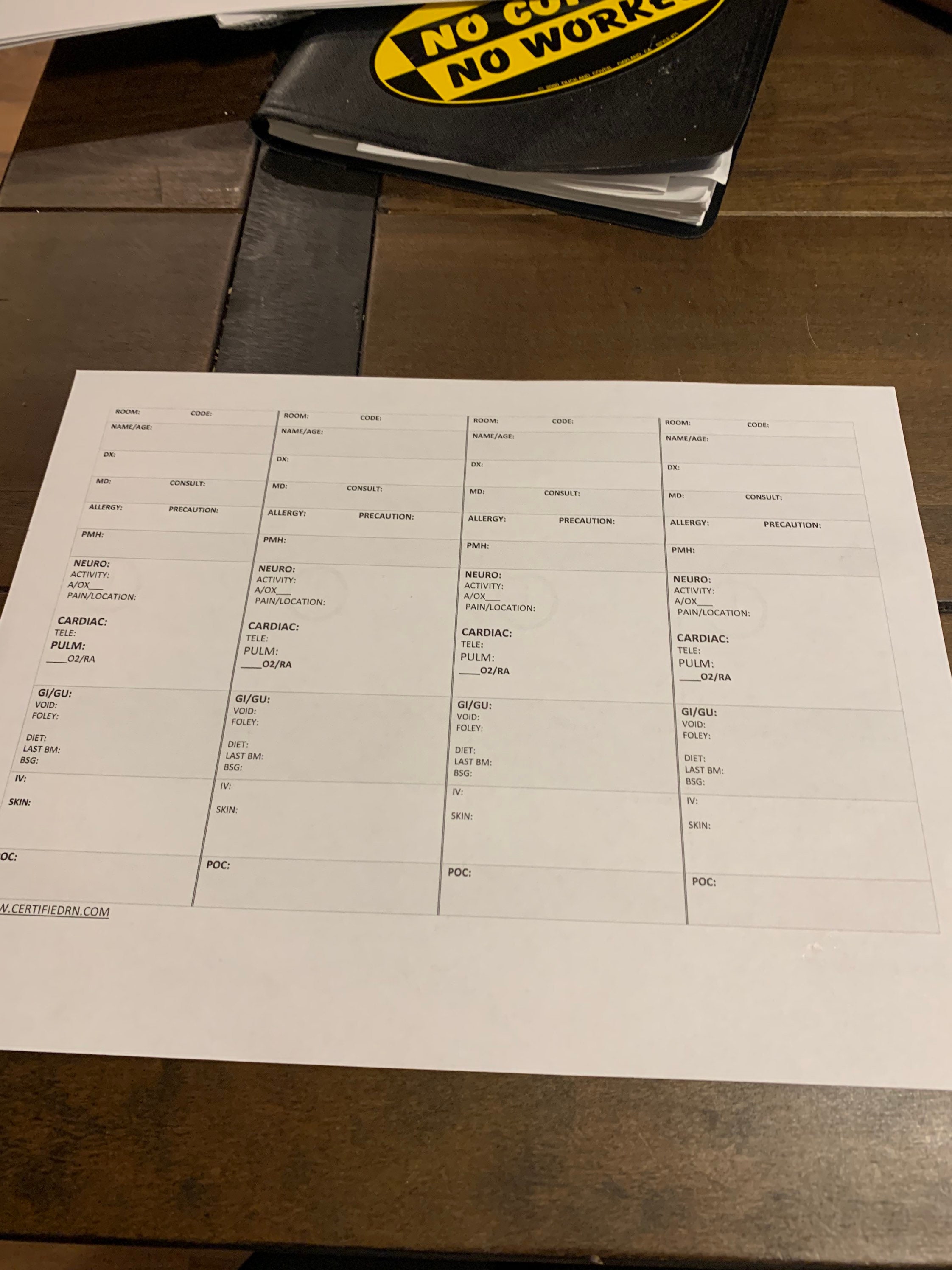med-surg-report-sheet-certified-rn