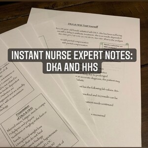 Instant Nurse Expert Notes: DKA and HHS