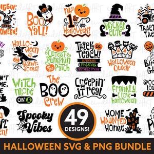 Halloween SVG-paket - Spöklik Halloween-tröja svg - Halloween-födelsedag svg - Söt spöke SVG - Barn Halloween SVG - Första Halloween png