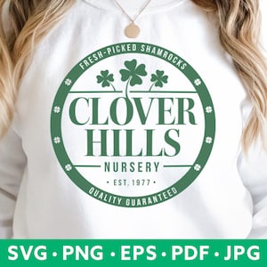 St Patricks Day tendance trèfle SVG - mignon St Paddys PNG moderne - décoration élégante St Paddys Svg - St. Patricks Day chemise coussin tasse sublimation