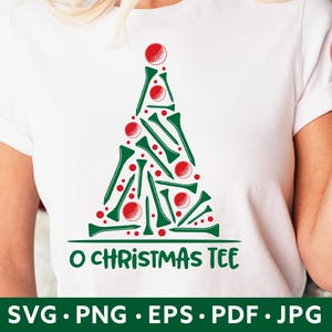 Camiseta navideña SVG - Regalo de golfista navideño - Amante del golf Svg de vacaciones - Sublimación PNG - Adorno de camiseta navideña de golf divertido Tote Pillow Mug