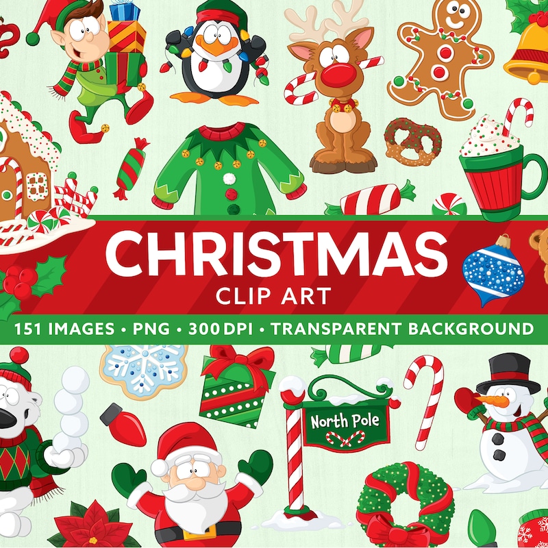 Christmas Clip Art - Etsy