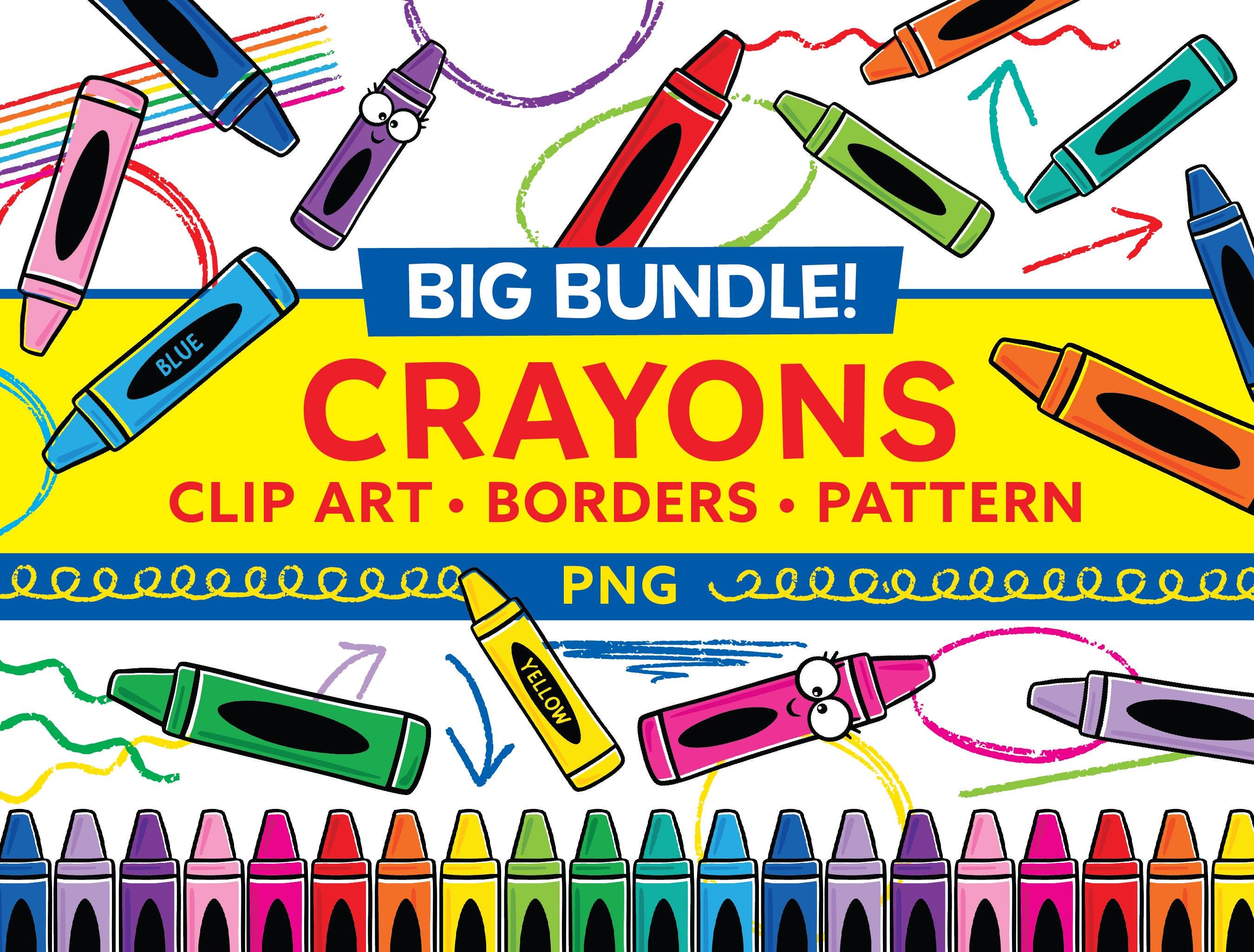 Crayola clipart - Etsy México, image size:2700x2050