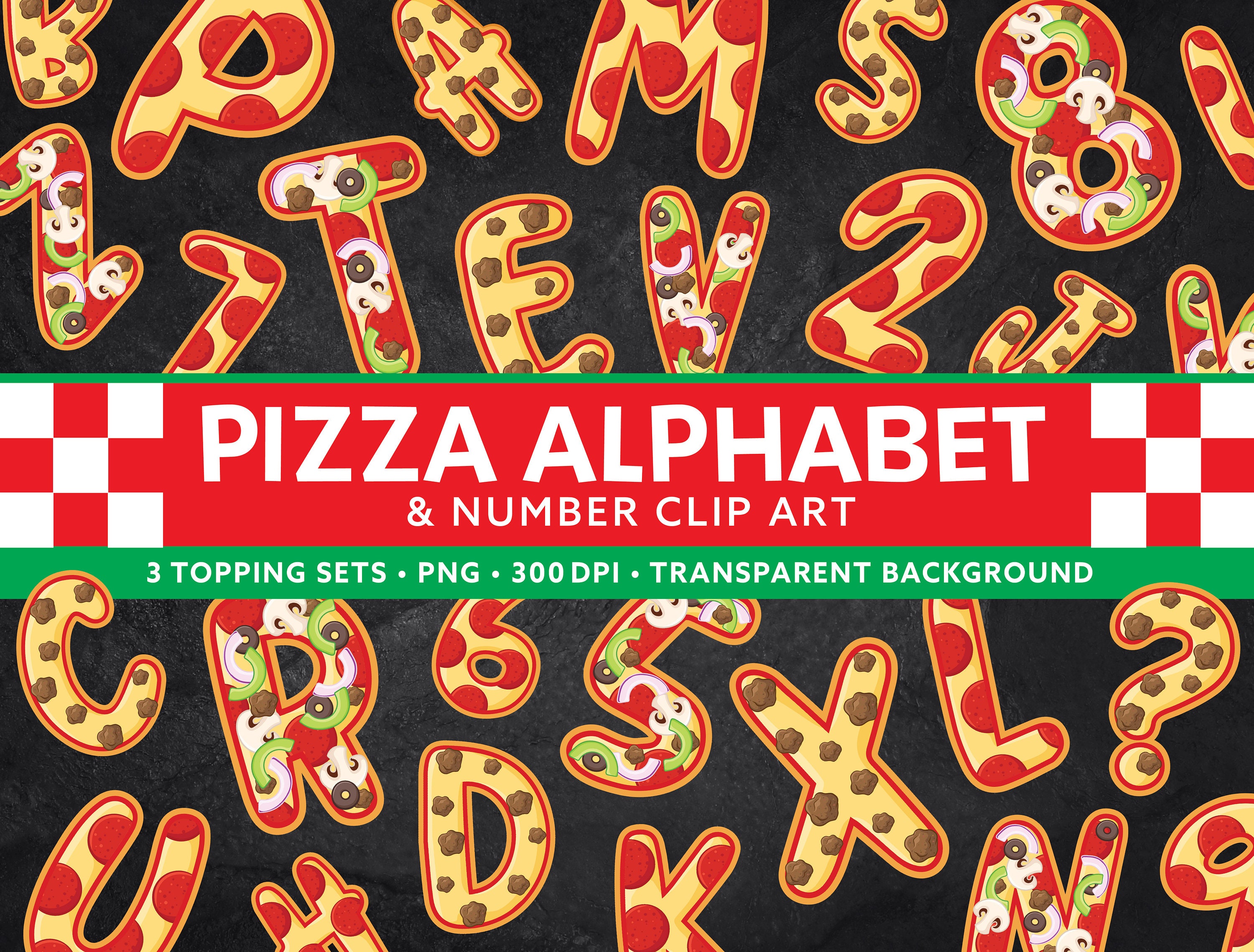 Pizza Letter Alphabet Number Clipart Pizza Party Clipart Etsy Pizza letter alphabet number clipart pizza party clipart etsy