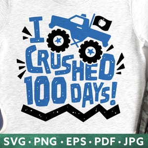 100 Tage der Schule Monster Truck SVG - 100