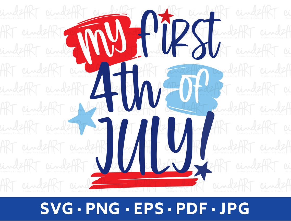 My First 4th of July Shirt SVG - My 1st 4th Baby PNG Sublimation - 4th ...