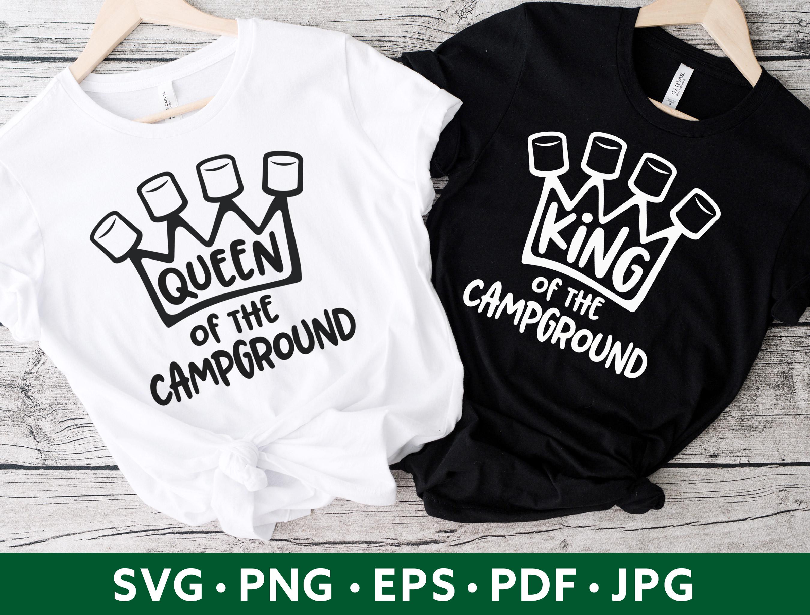 Couples Camping Shirt SVG - Husband Wife Camping SVG - Camping Queen King Funny PNG Sublimation - Camping Couple svg - Camping Life svg