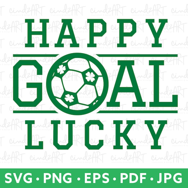 St Patricks Day Soccer SVG - Cute St Paddys Kids Adult Soccer PNG - St Paddys Soccer Gift - Lucky Soccer Theme Shirt Pillow Mug Sublimation