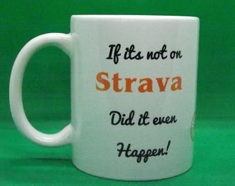 Strava Adventure Mug – Celebrate Your Fitness Journey with a Unique Design – Perfect for Runners and Cycling Enthusiasts!