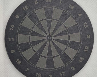 Slate Dartboard Coaster, Drink Coaster, Bar Décor, Unique Coasters, Dart Lover Gift, Stone Coaster, Game Night Décor darts