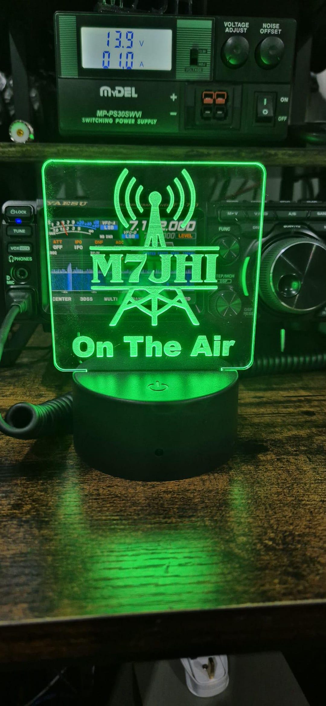 Led Call Sign Customizable Call Sign LED Light for Ham Radio Lovers – Transform Your ...