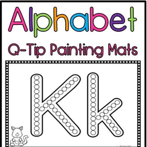 Tapetes de pintura con punta Q del alfabeto ABC