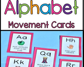 ABC Alphabet Movement Cards