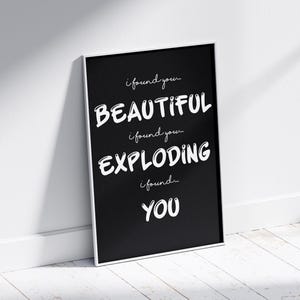 Fred Wieder Lyric Poster House Musik Wand Kunst Inspirierende Zitat Musik Liebhaber Geschenk