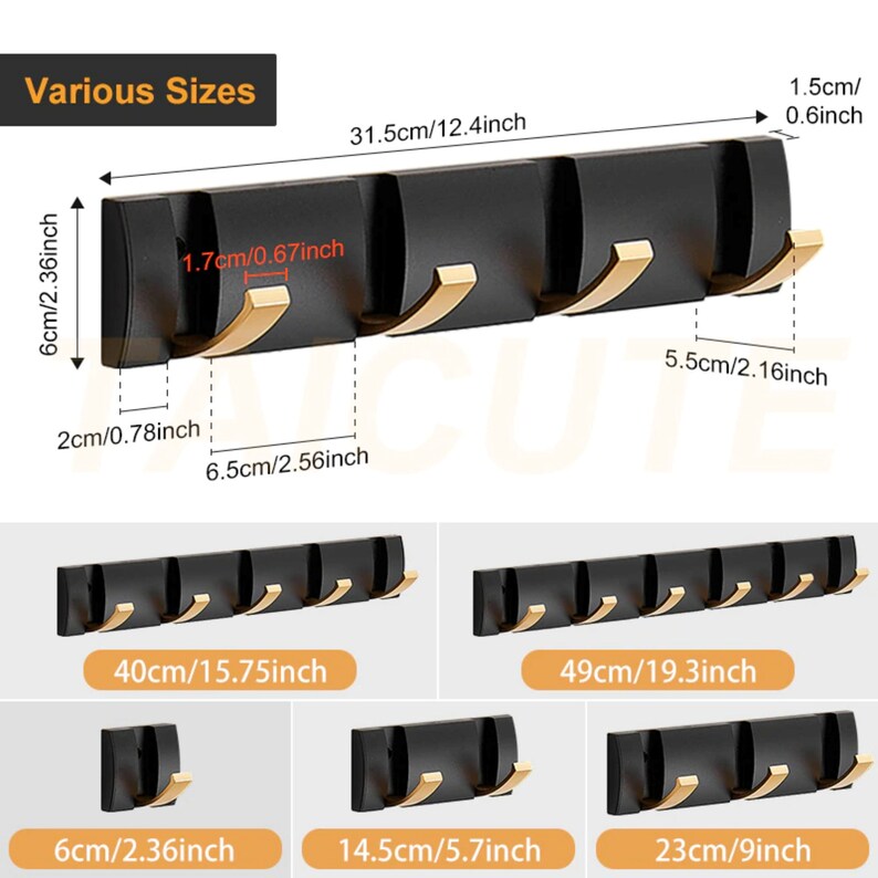 Foldable Wall Mounted 2ways Installation Entryway Rack - Etsy