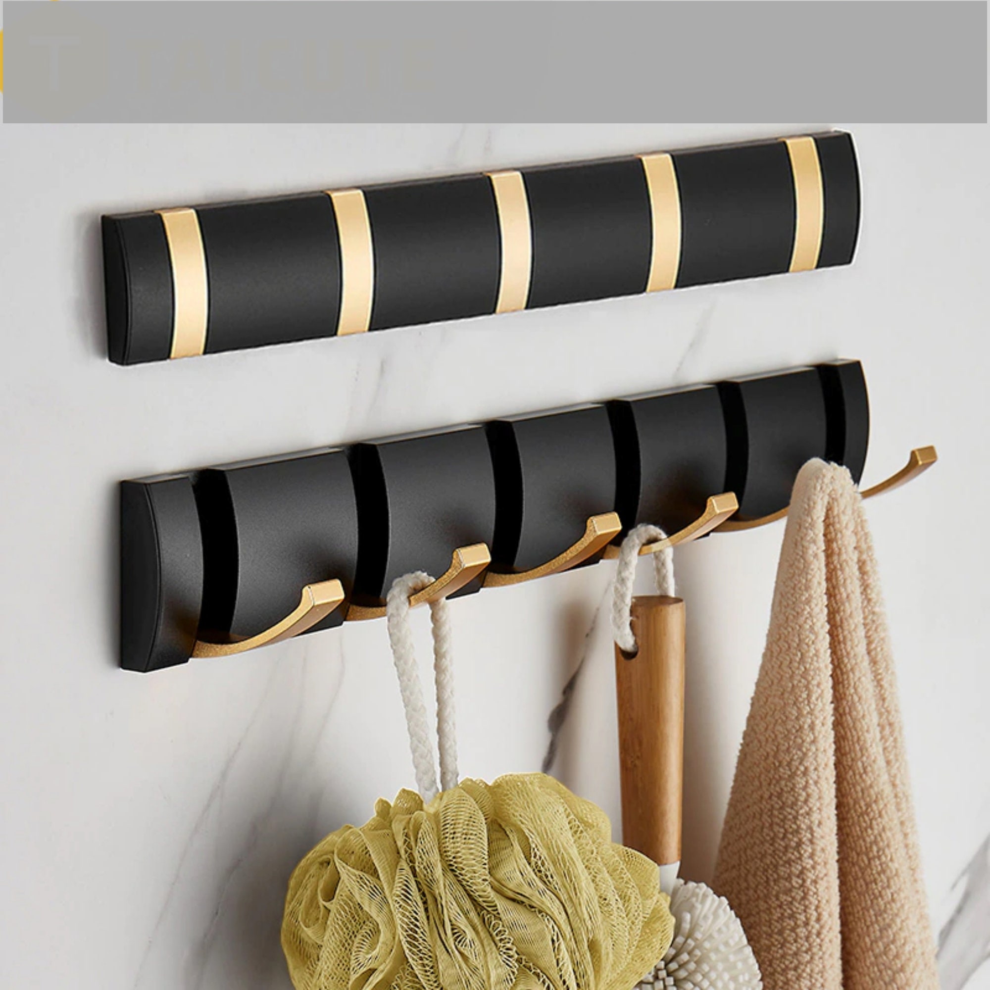 Umbra Sticks Multi Rack – Modern, Space-saving Hanger With 5 Flip-down Hooks  For Hanging Coats, Brown : Target