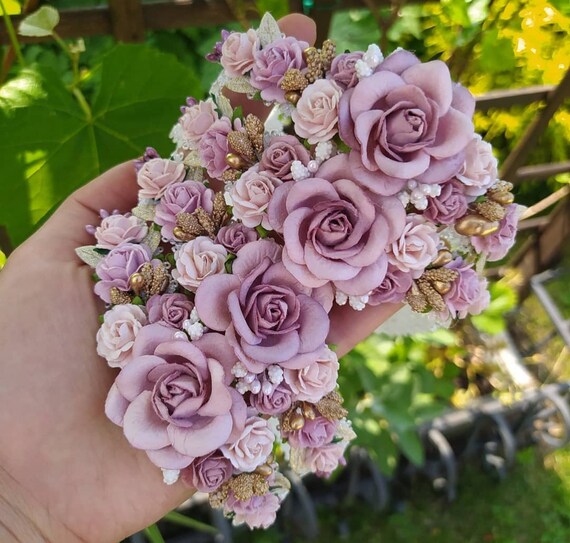 Baby-Haarband Mit Blumen & Spitze – Elfenhaftes Kopfband Für Mädchen Zu Taufe, Hochzeit & Co.