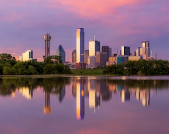 Dallas Skyline Reflection 3